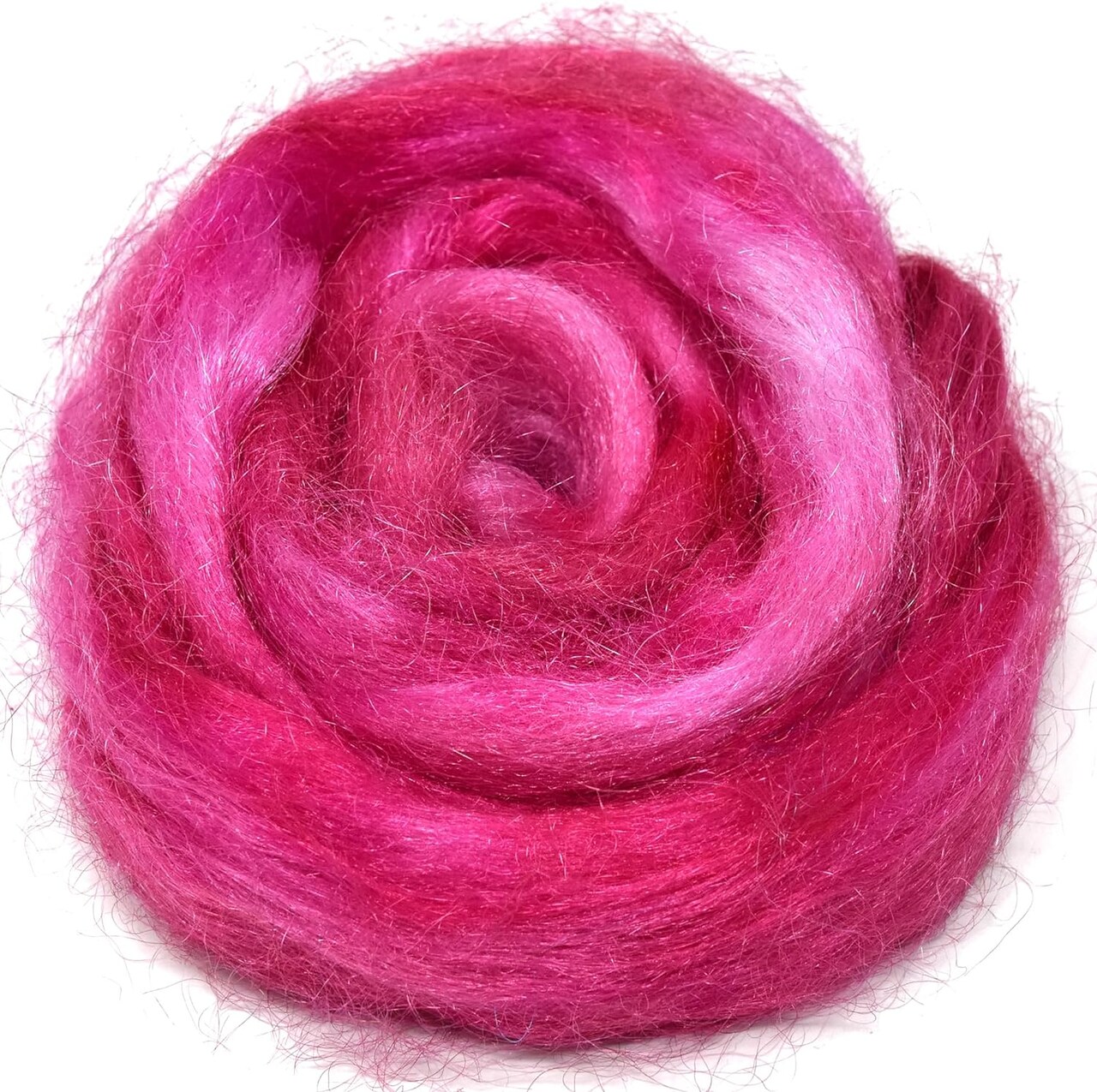 FIRESTAR Nylon Fiber for Spinning, Blending, Dyeing, Felting and Doll Making. Trilobal Nylon Combed Top